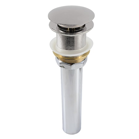 Kingston Brass Brass Pop Up Drain for Cast Iron Utility Sink, Polished Nickel GCL112PN
